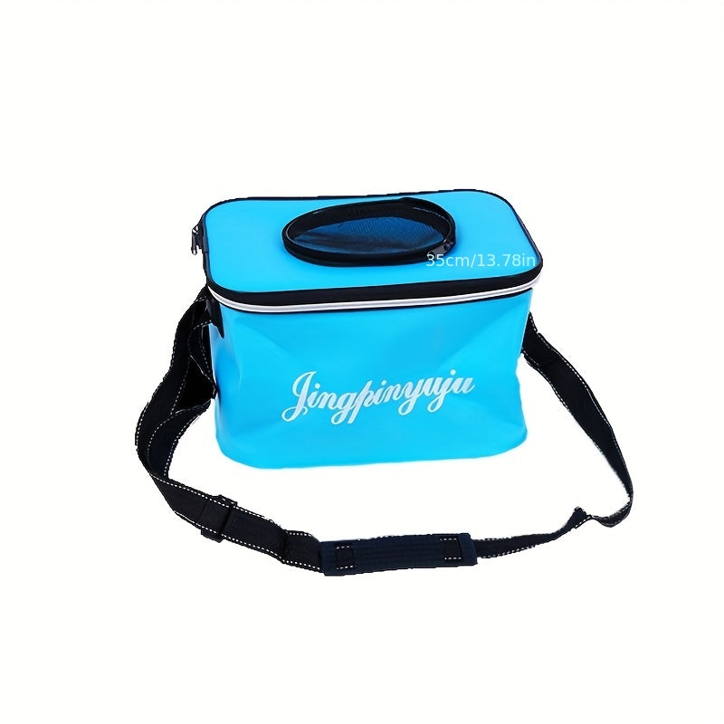 Durable Folding Fish Bucket Assorted Colors