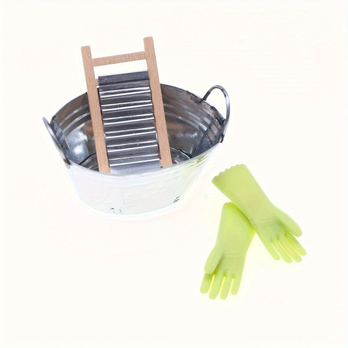 Miniature Cleaning Gloves Set DIY Doll House Kitchen Bathroom Props