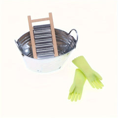 Miniature Cleaning Gloves Set DIY Doll House Kitchen Bathroom Props