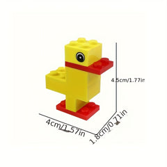 MOC Yellow Duck DIY Assembly Shapes Develops Intelligence Toy