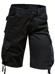 Men's Casual Camo Pattern Cargo Shorts With Pocket