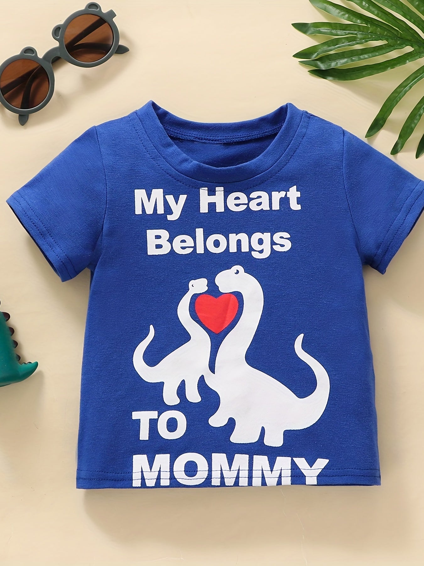 Baby Boys Dino Graphic Tee for Spring Summer