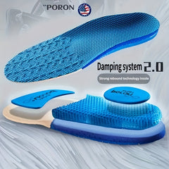 Silicone Sports Insoles Arch Support Breathable Cushion Shock Absorbing