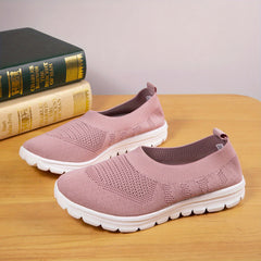 Women's Knitted Sock Sneakers Comfy Slip On Shoes