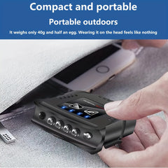 Clip On Hat Light Rechargeable LED Headlights Adjustable Hands-Free Flashlight