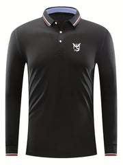 Men's Animal Print Long Sleeve Sports Shirt