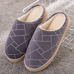 Men's Closed Toe Non-Slip Slipper Shoes Winter