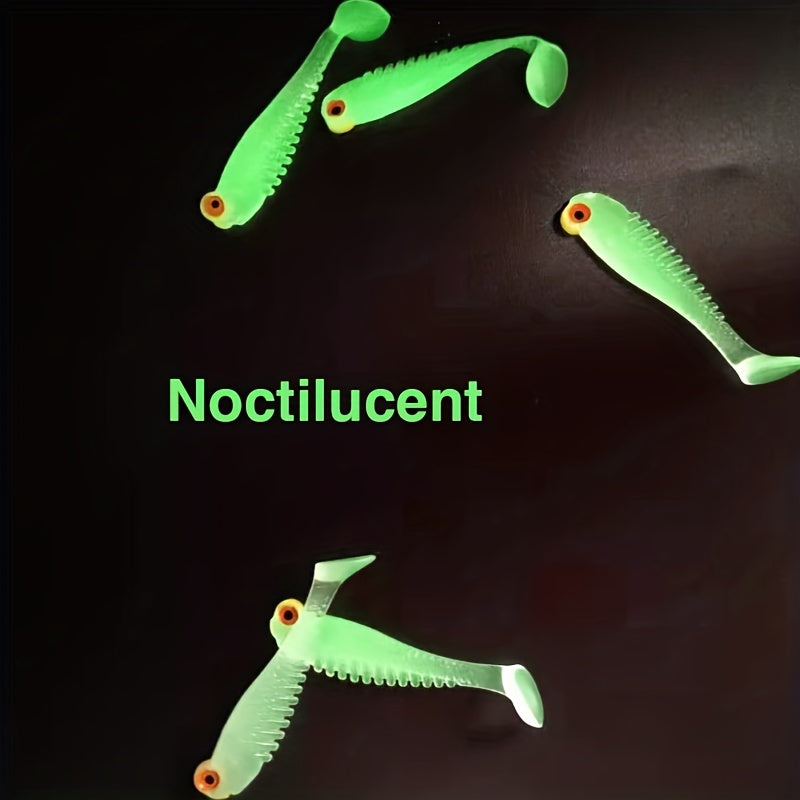 10pcs Soft Fishing Lures Kit Bass Trout Crappie Swimbaits Lures 2in