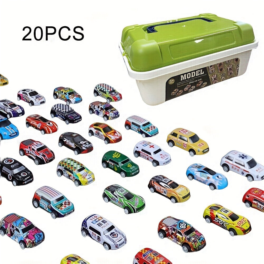 Alloy Pull Back Car Toy With Storage Box Children's Toy Car Model