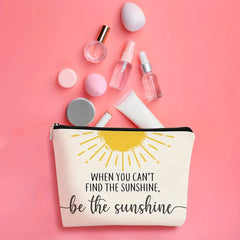 Unisex Sunshine Cosmetic Bag Zipper Travel Wash Bag