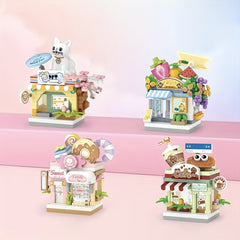 Street Shop Small Shop Building Block Micro Particle Bag