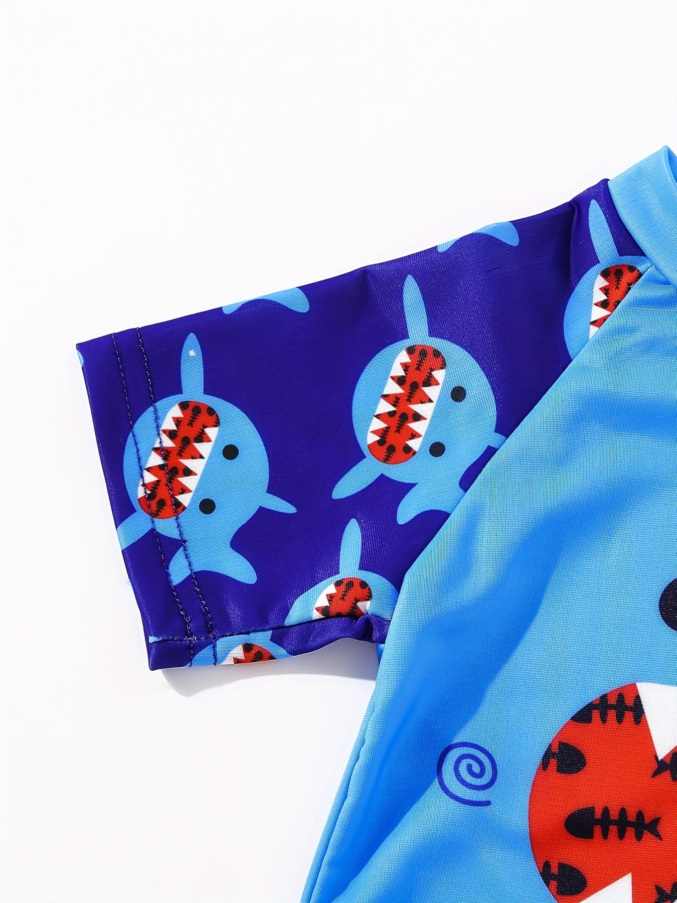 Boys Cartoon Shark Swimwear Set for Beach Vacation