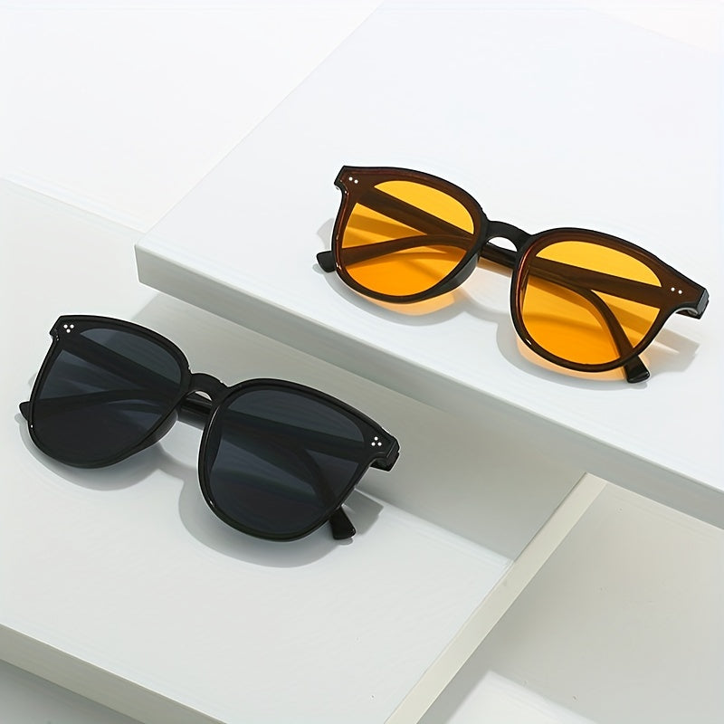 ZYPC001 Men's PC Frame Driving Sunglasses UV400 Polarized Retro Sun Protection