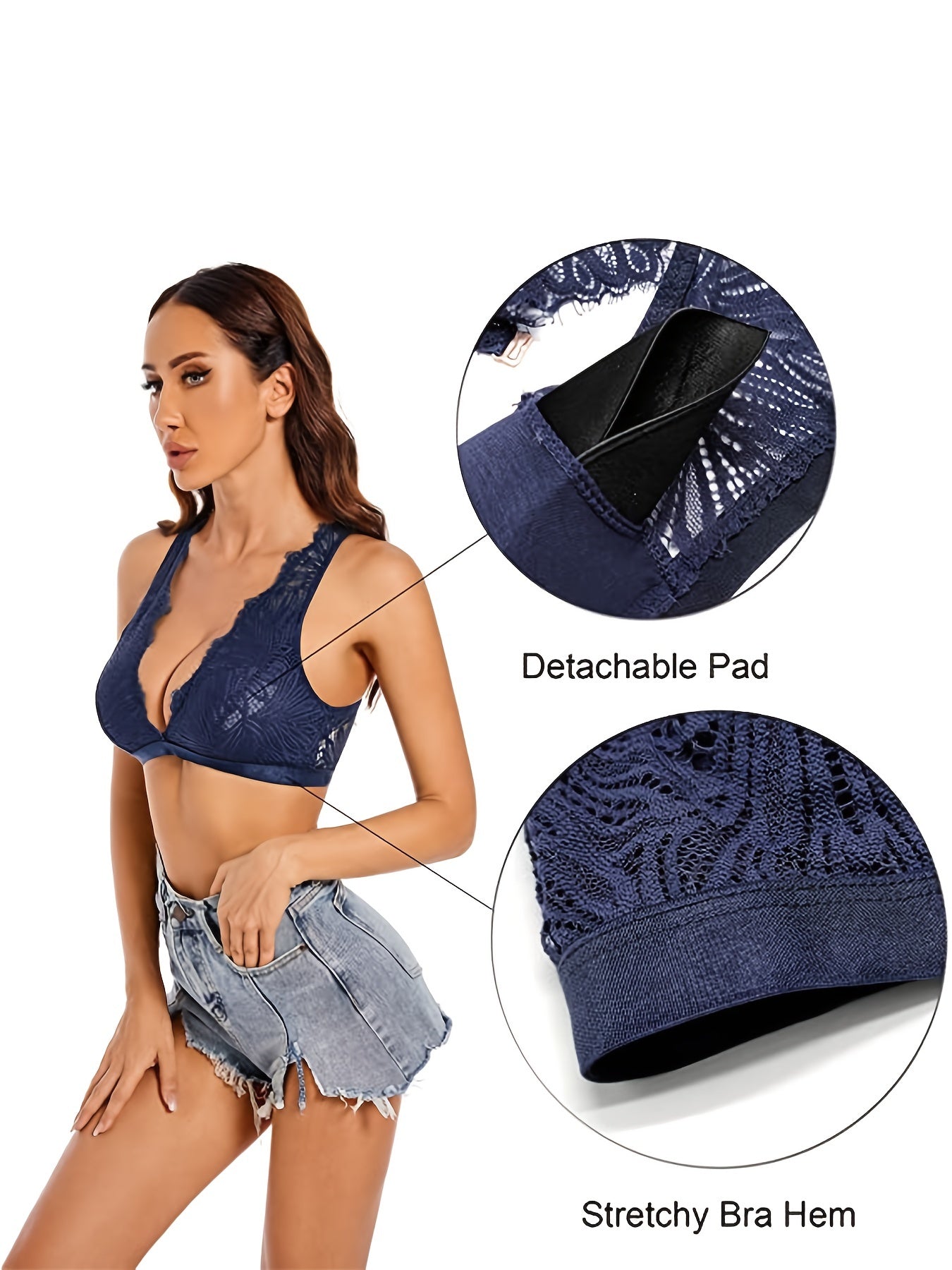 Comfortable Hollow Triangle Tank Bra Women's Lingerie