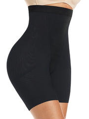 2 Pack Plus Size Sporty Panties Set Women's Plus Solid Tummy Control