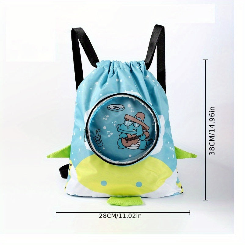 Kids Drawstring Swimming Bag Beach Pool Backpack