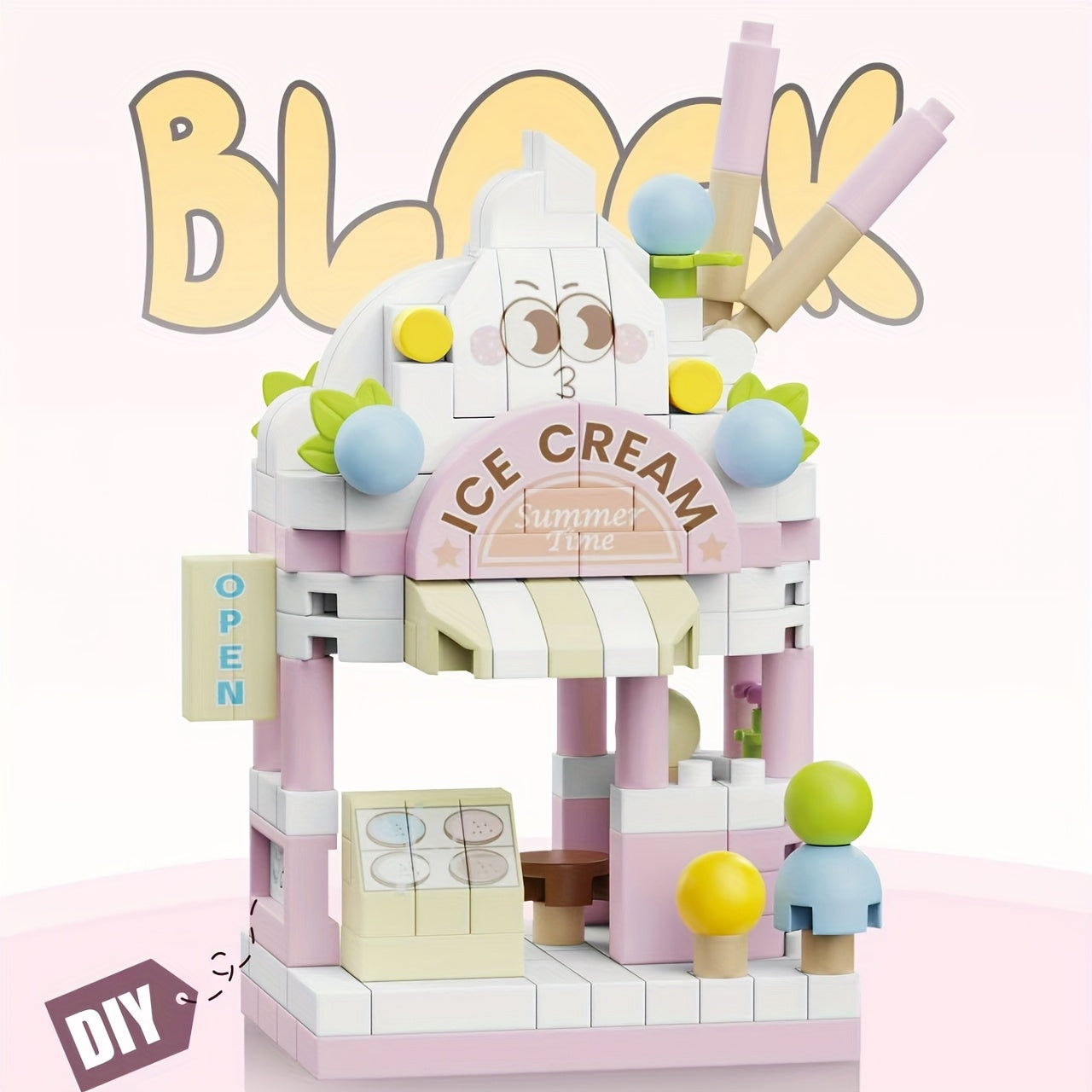 Micro Assembly Building Blocks City Street View DIY Toy Diamond