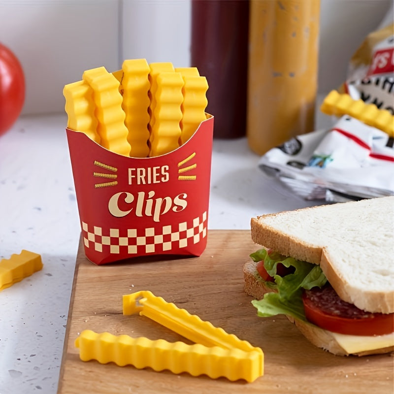 12pcs French Fries Sealing Clips Fresh Keeping Snack Clips
