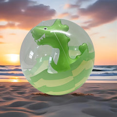 Inflatable Dinosaur Beach Ball - Fun Pool Toy for Parties