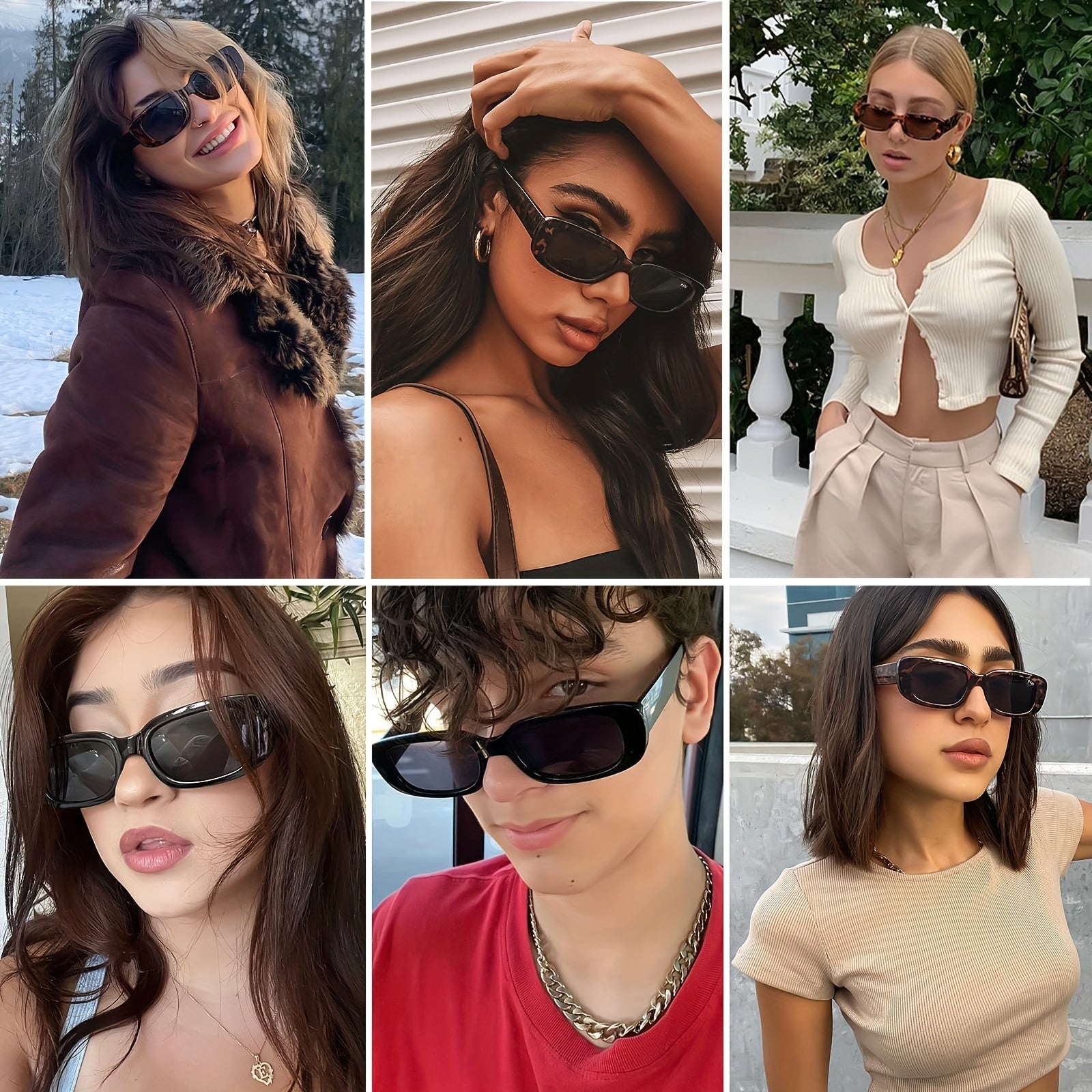 Y2K Cat Eye Sunglasses UV400 Sun Shades for Party Club