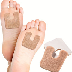 6pcs U Shaped Felt Callus Pads for Shoe Protection Foam Foot Cushion Pad