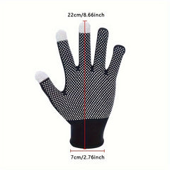 3 Pairs Non Slip Cycling Gloves Touch Screen Protective Perfect For Fishing