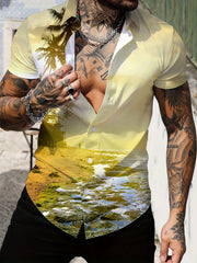 Men's Hawaiian Shirt For Beach Vacation