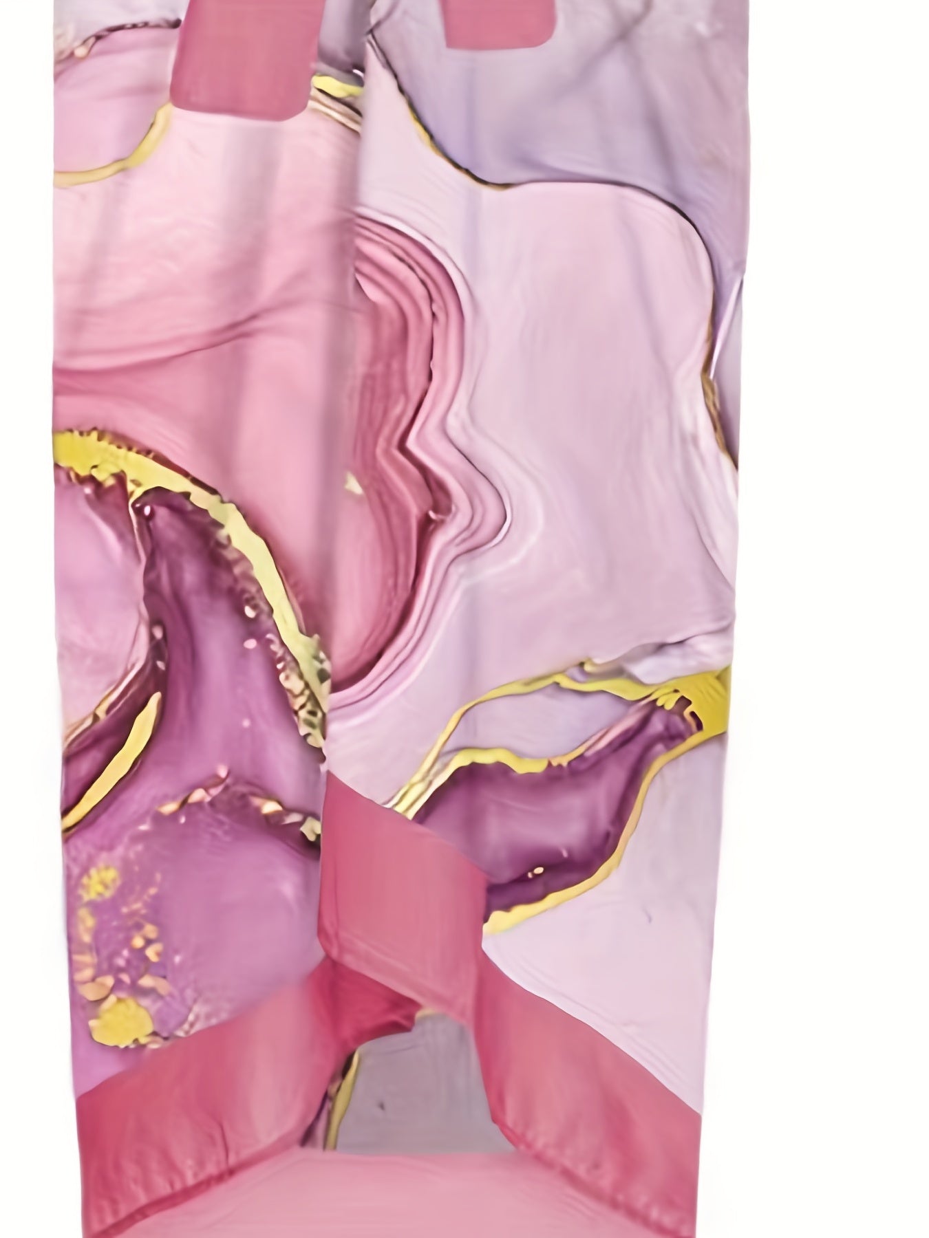 Pink Marble Print Tie Shoulder 2 Piece Swimsuit Set