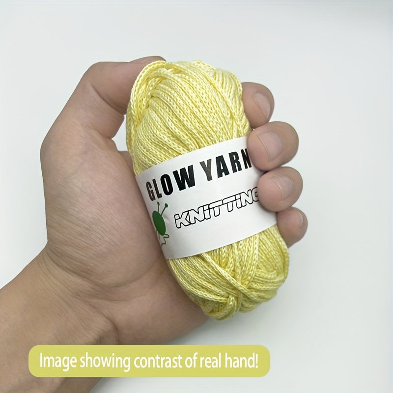 Luminous Round Strand Yarn Face Mask DIY Christmas Gift Knitting