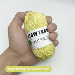 Luminous Round Strand Yarn Face Mask DIY Christmas Gift Knitting
