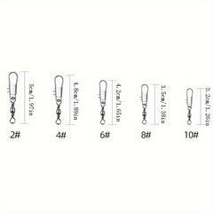 100pcs B Type Pin Connector Bottle Shaped Rotating Ring Fishing Gear Accessory