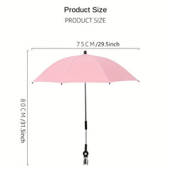 Sunscreen Baby Stroller Umbrella w/ Adjustable Shaft