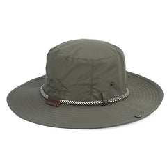 Men's Summer Fishing Hat Quick Dry Breathable Sun Hat with Big Eaves