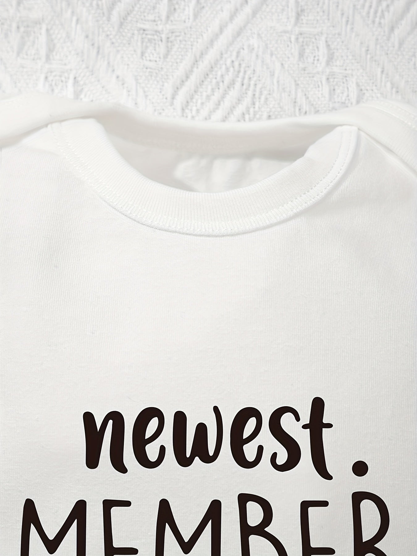 Cotton Baby Bodysuits Letter Print Romper Comfortable Onesies for Summer