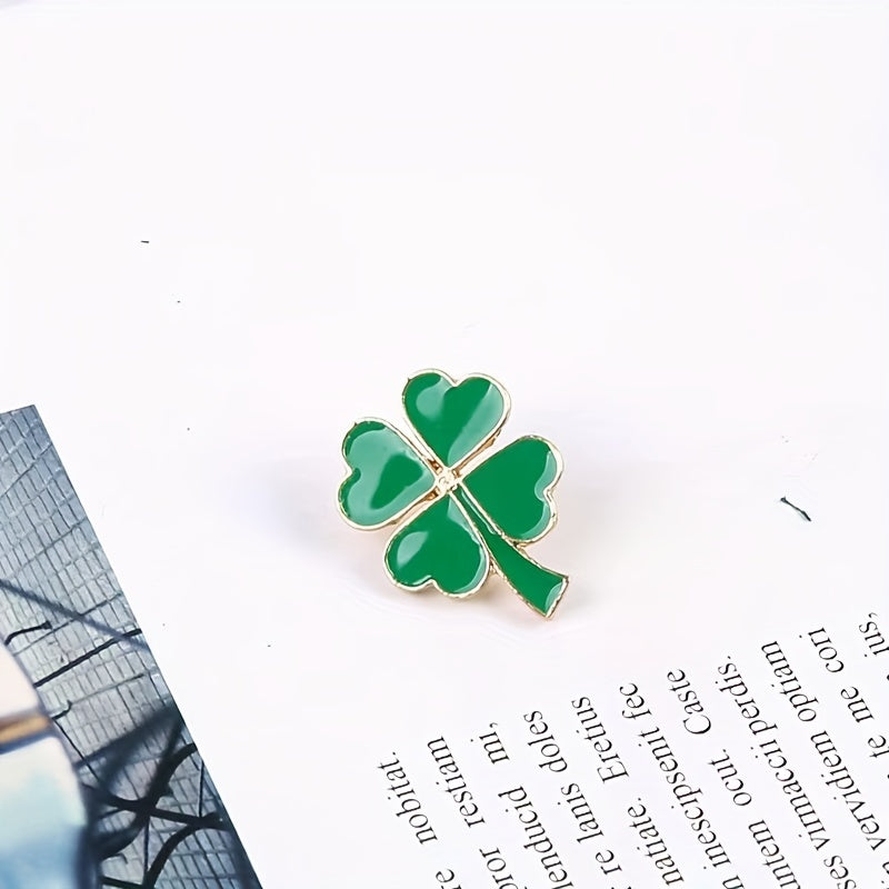 Shamrock Pin for Clothes Backpack Hat Party Gift Boys Girls