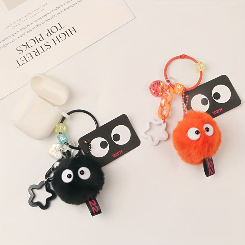 Colorful Plush Keychain Briquette Elf Doll Key Pendant