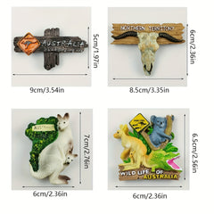 Australian and Canadian Refrigerator Magnets 3D Landmarks Souvenirs
