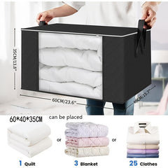 Clear Window Clothes Quilt Storage Box for Bedroom