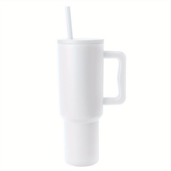 Insulated Stainless Steel 40Oz Tumbler with Handle & Straw Lid