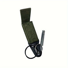Multifunction Keychain w/ Emergency Whistle Strap Carabiner