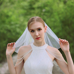 Baroque Bridal Veil With Comb Cape Wedding Cloak Bride Shawl