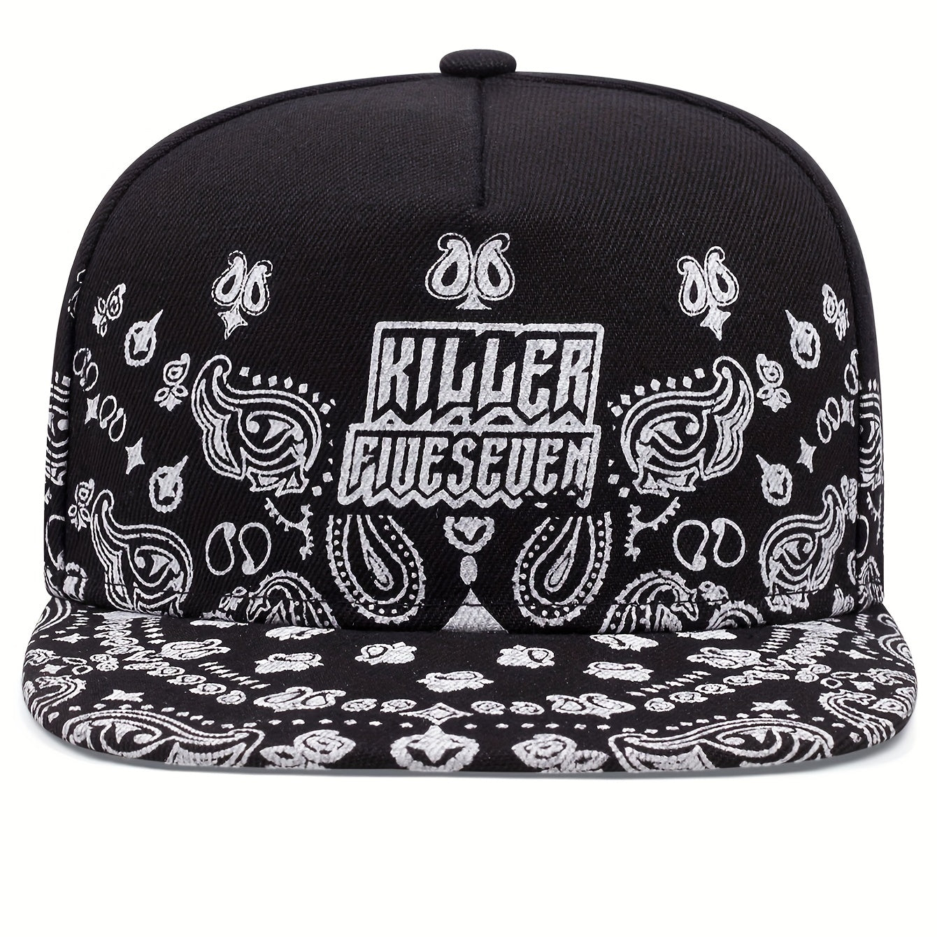 Hip Hop Snapback Hats Gothic Letter Paisley Print Unisex Anime Baseball Cap