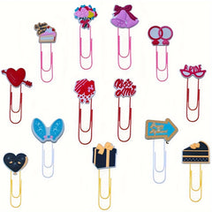 Colorful Cartoon Paper Clips Office Supplies Desk Stationery Bookmark Pliers