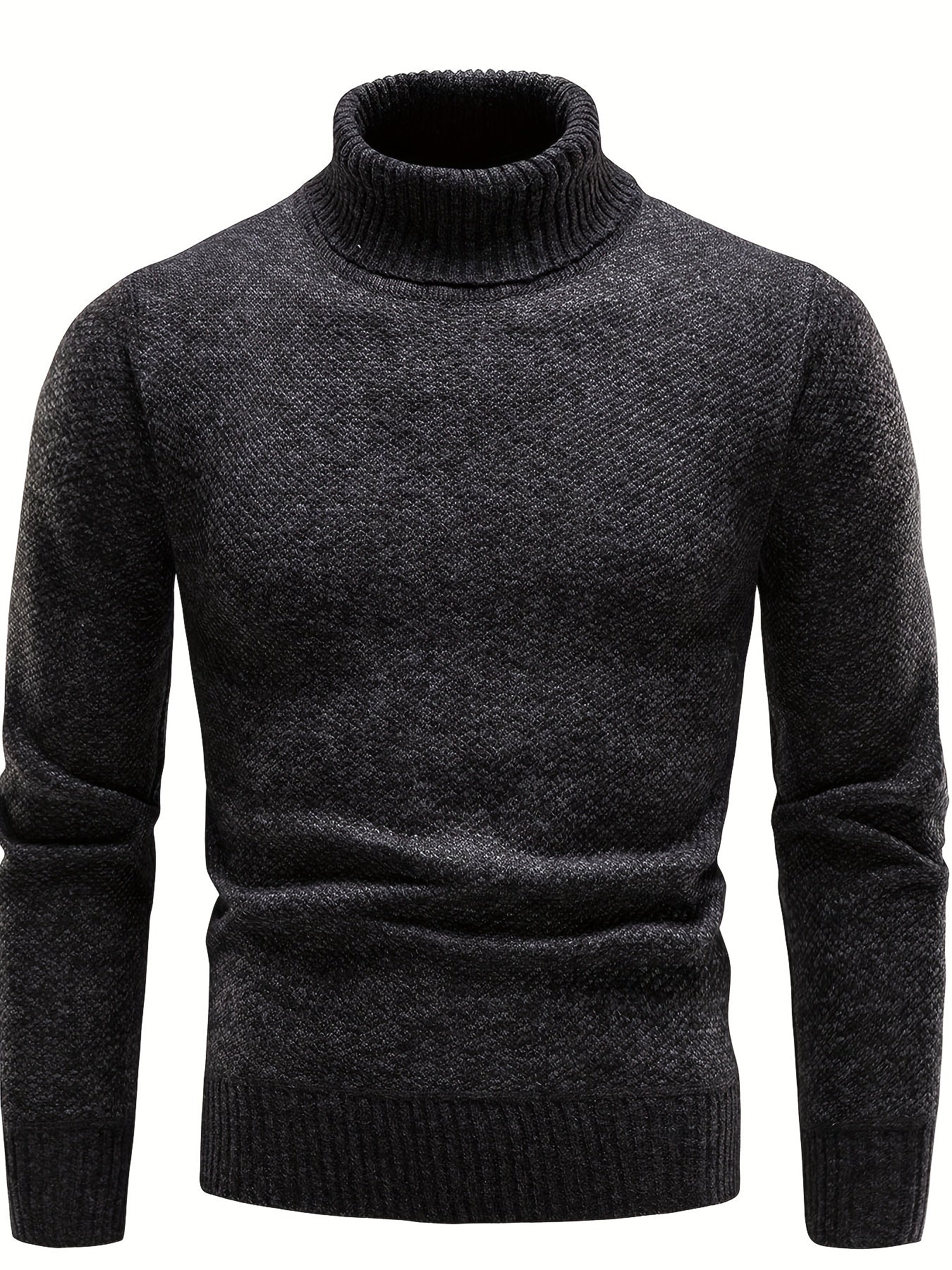 Men's Knitted Turtleneck Pullover Warm Top