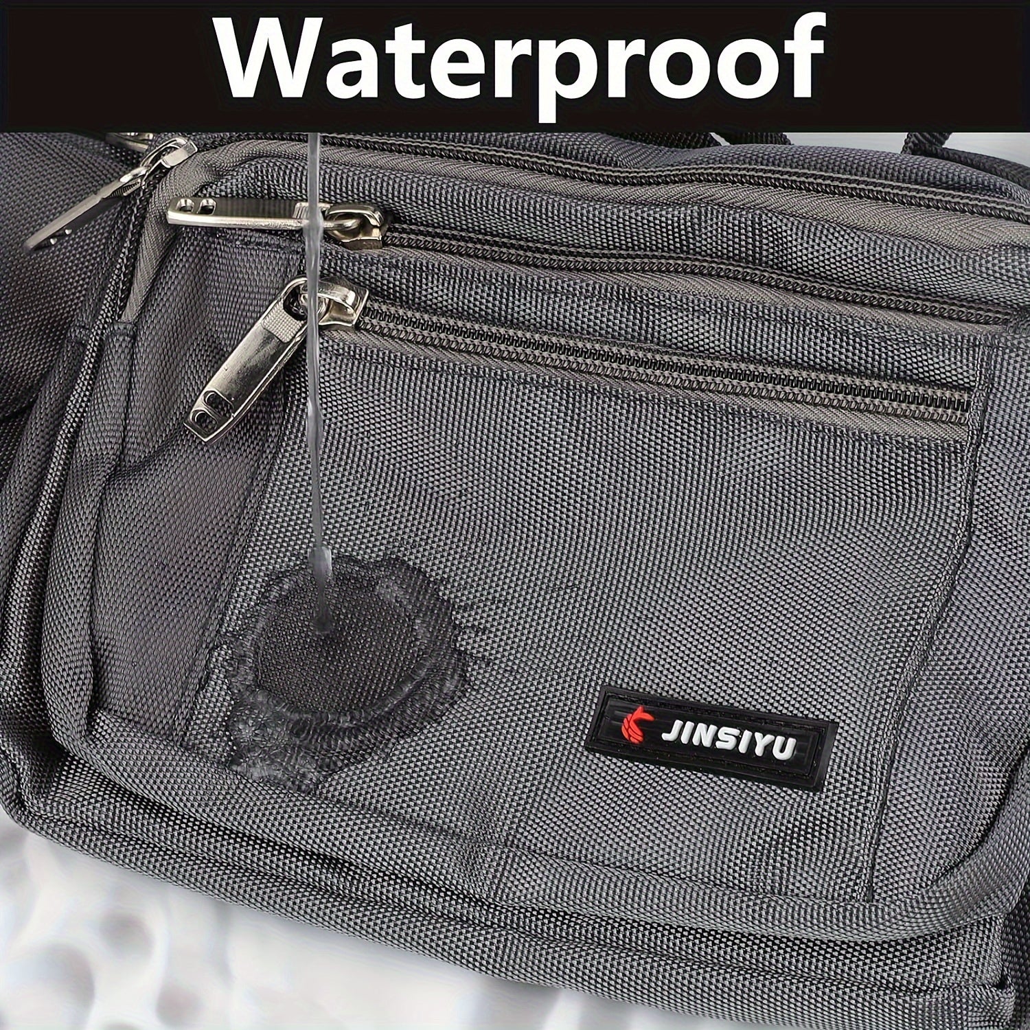 Outdoor Oxford Cloth Shoulder Bag Gray