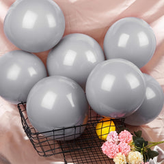 40 Gray Latex Balloons Wedding Birthday Anniversary Graduation Decor