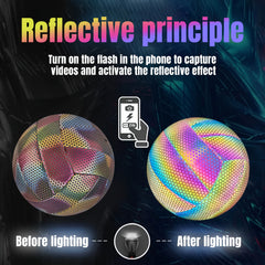Colorful Reflective Training Volleyball No 5