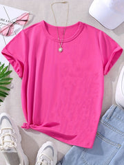 Toddler Baby Girls T Shirt Solid All match Blouse