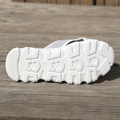 Women's Open Toe Wedge Sandals - Casual Platform Sneakers