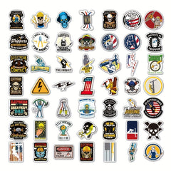 50pcs Cartoon Electrician Stickers for DIY Toys Wall Luggage Notebook Phone Case